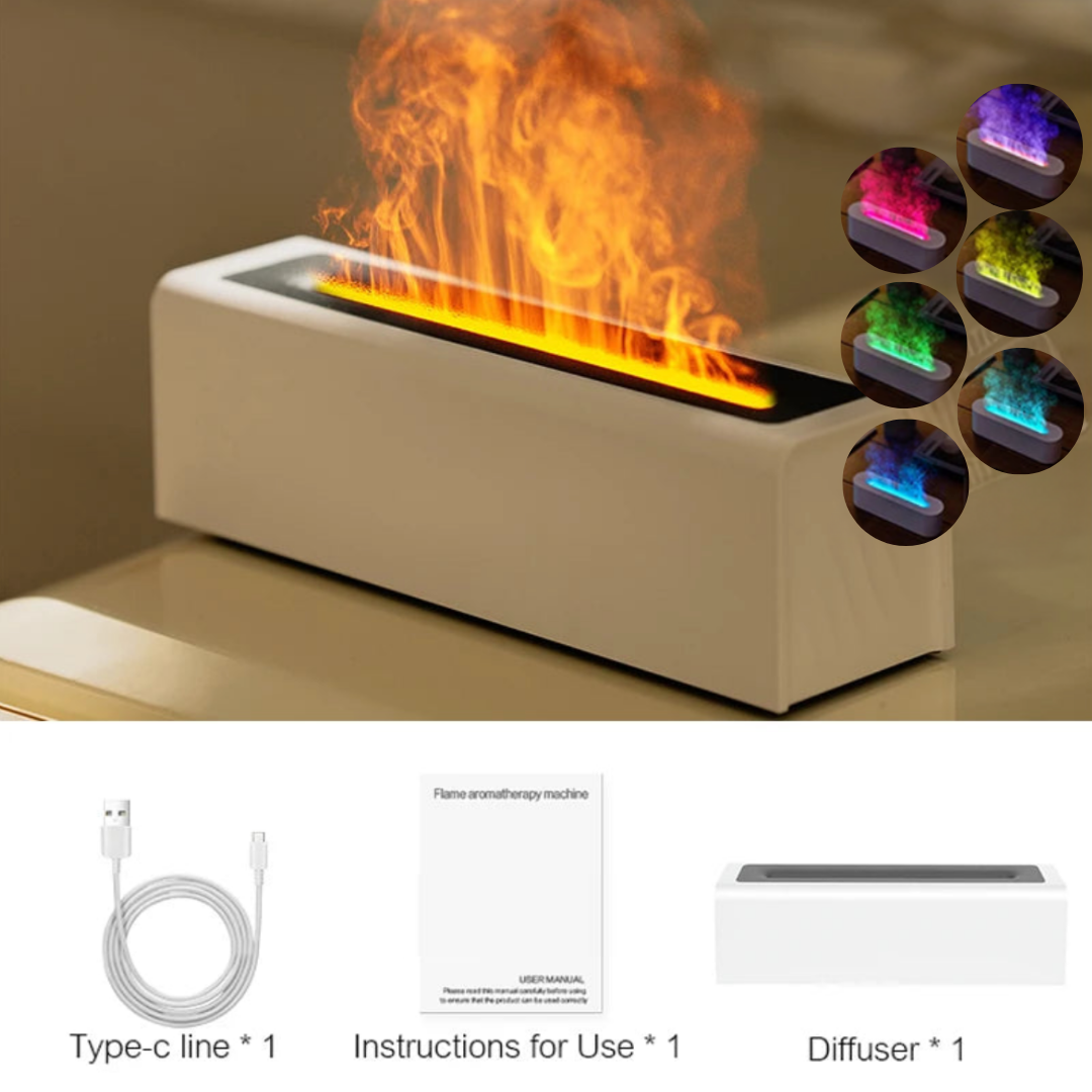 Diffuseur d’Huiles Essentielles Effet Flamme – Design