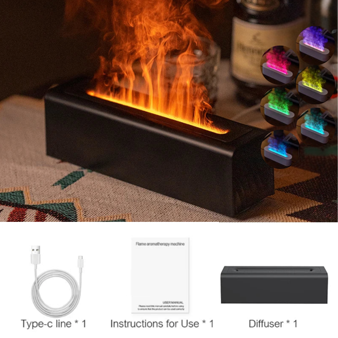 Diffuseur d’Huiles Essentielles Effet Flamme – Design