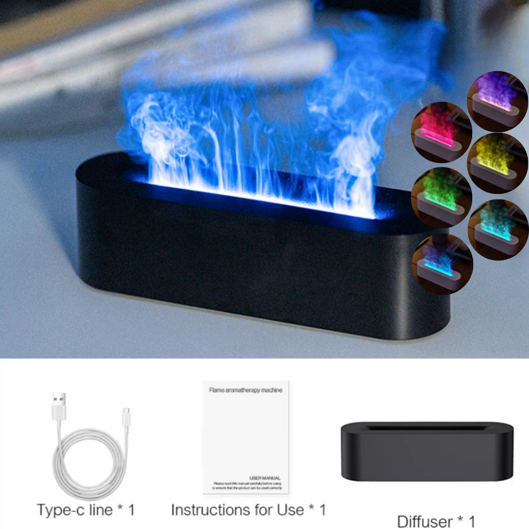 Diffuseur d’Huiles Essentielles Effet Flamme – Design