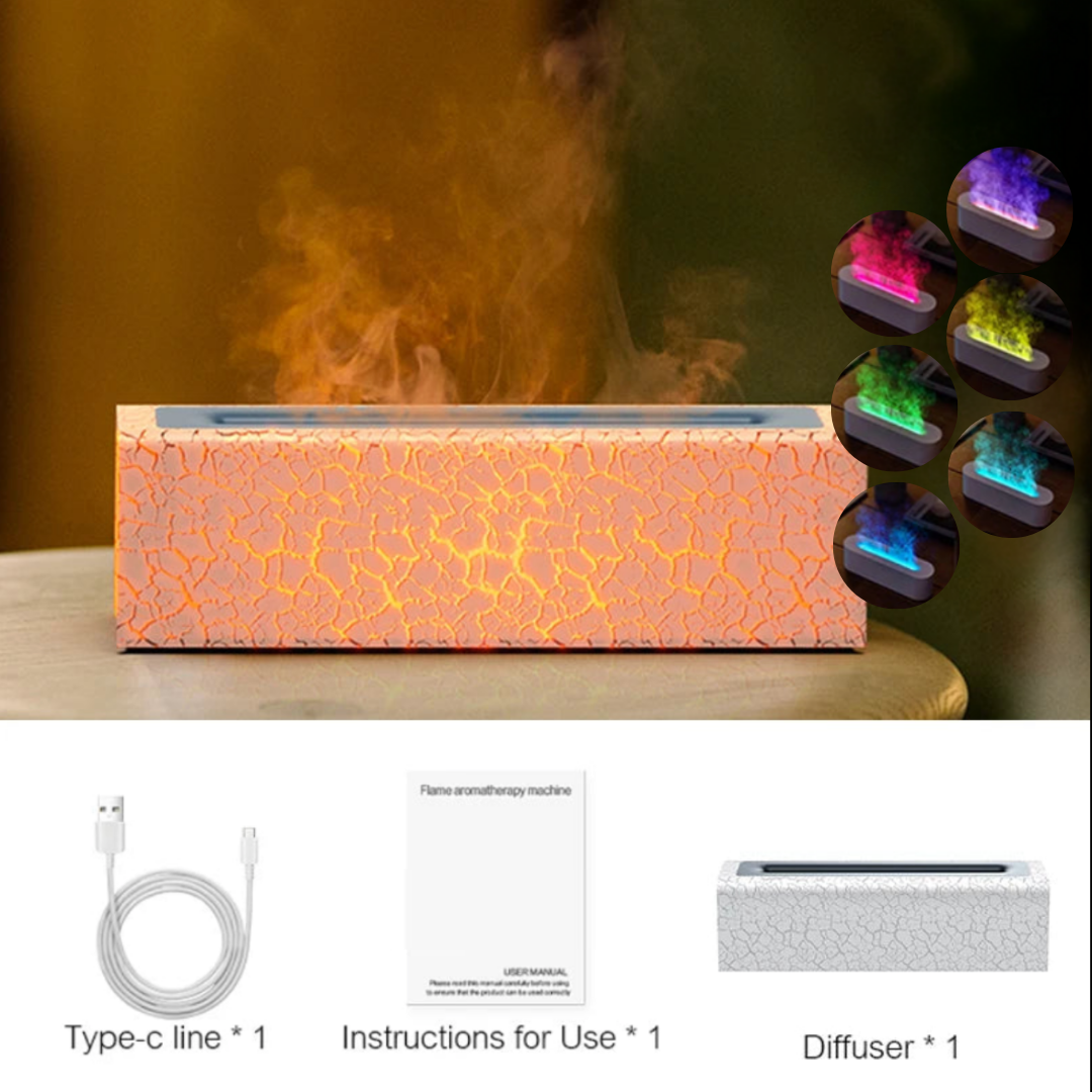 Diffuseur d’Huiles Essentielles Effet Flamme – Design
