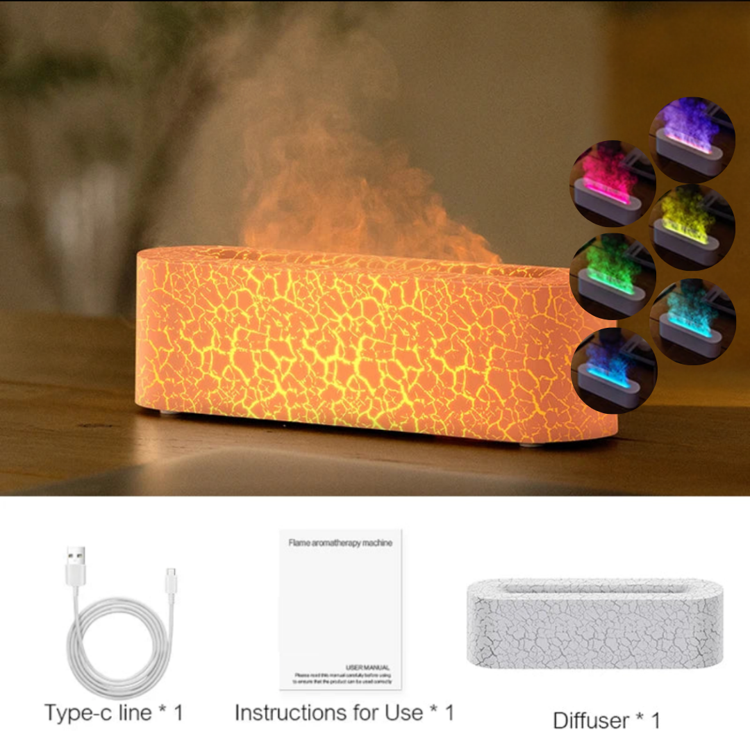 Diffuseur d’Huiles Essentielles Effet Flamme – Design