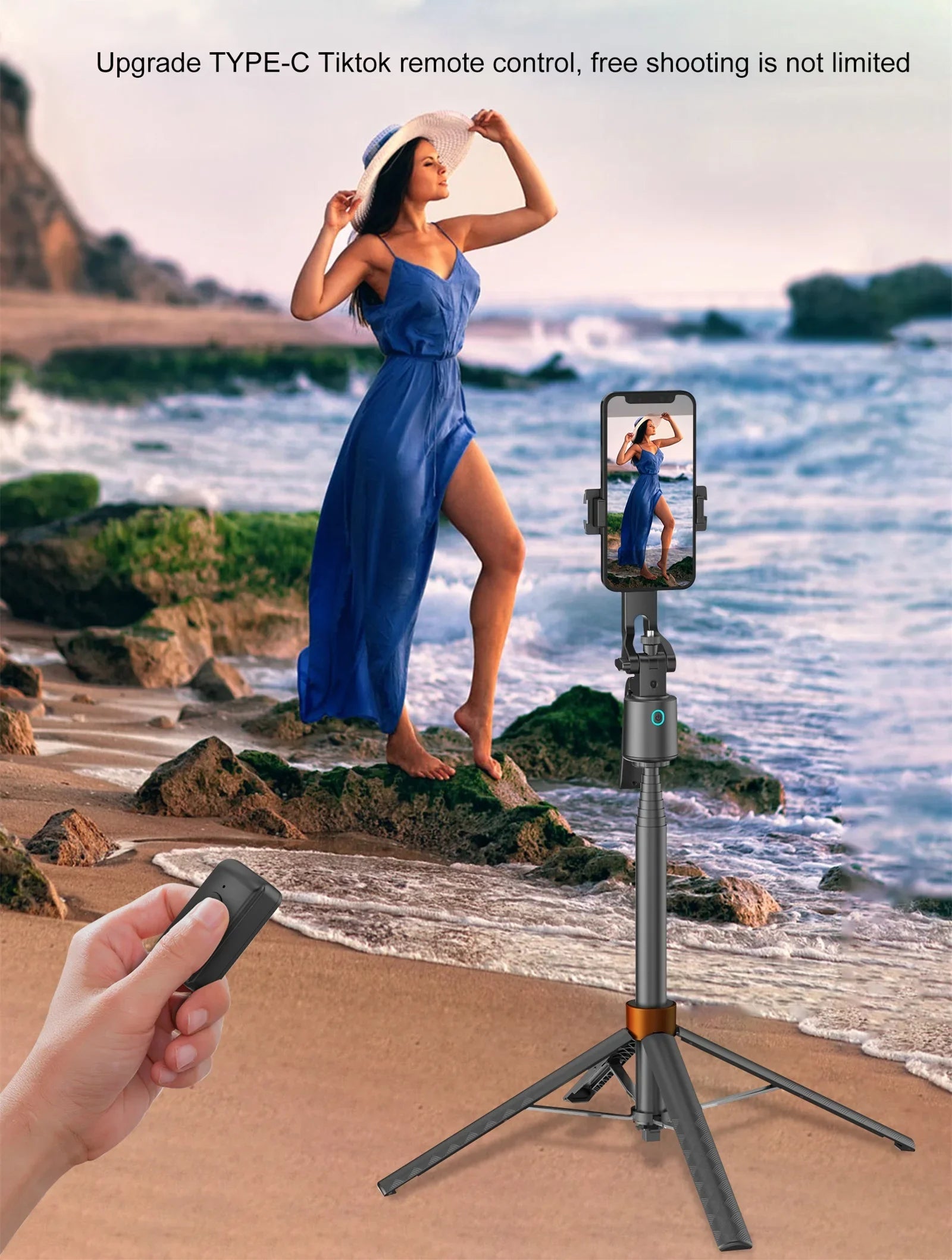 Stabilisateur 360° Intelligent avec Suivi Facial