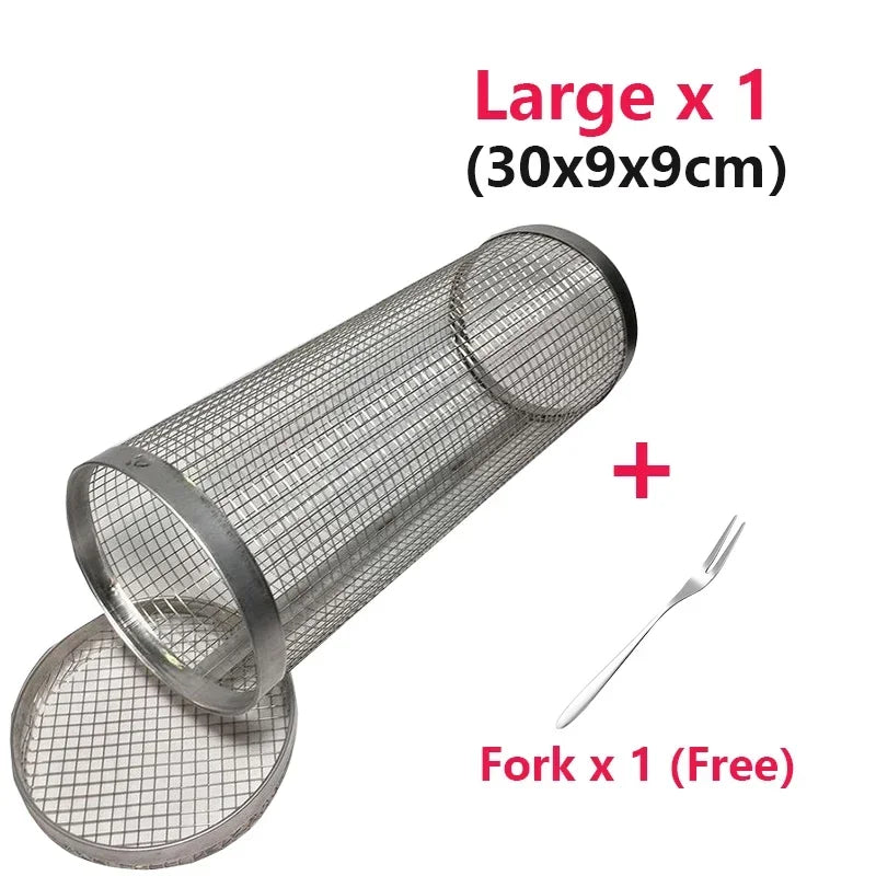 Panier BBQ Cylindrique Inox