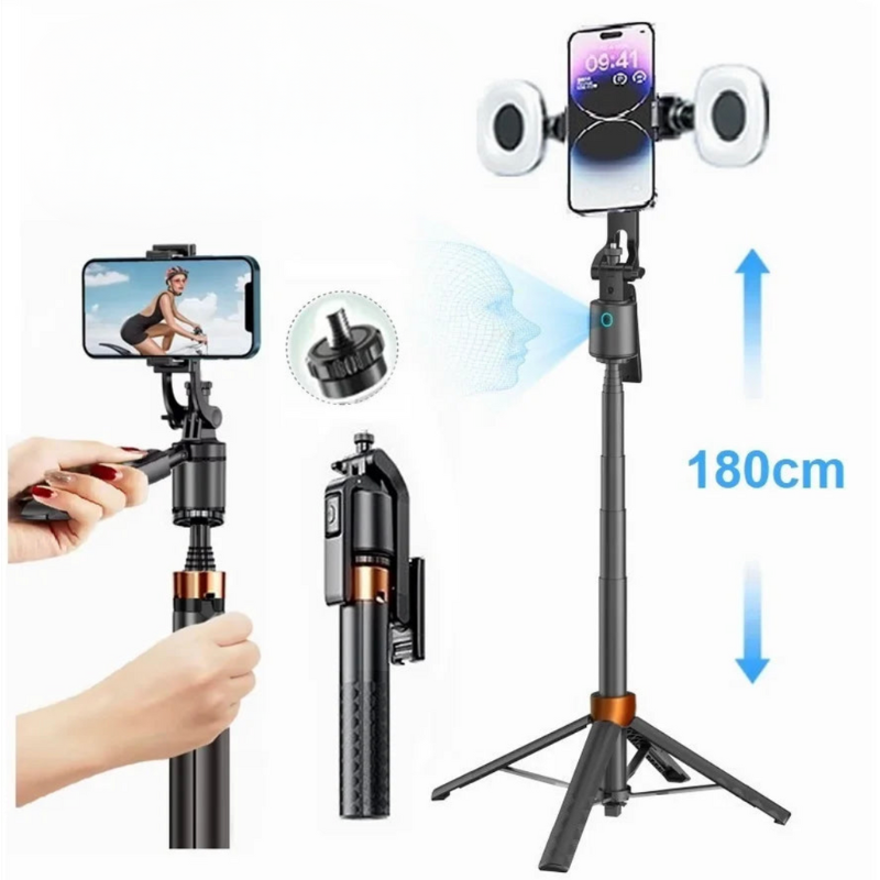 Stabilisateur 360° Intelligent avec Suivi Facial