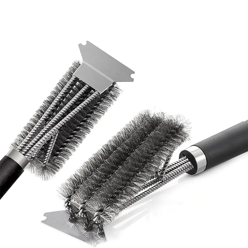 Brosse BBQ avec Grattoir Inox
