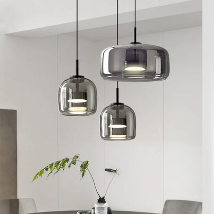 Suspension LED Moderne en Verre