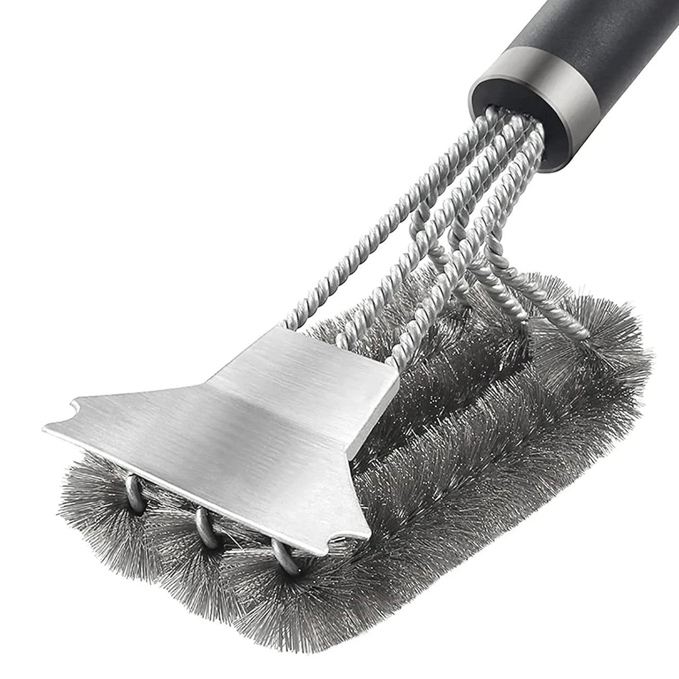 Brosse BBQ avec Grattoir Inox