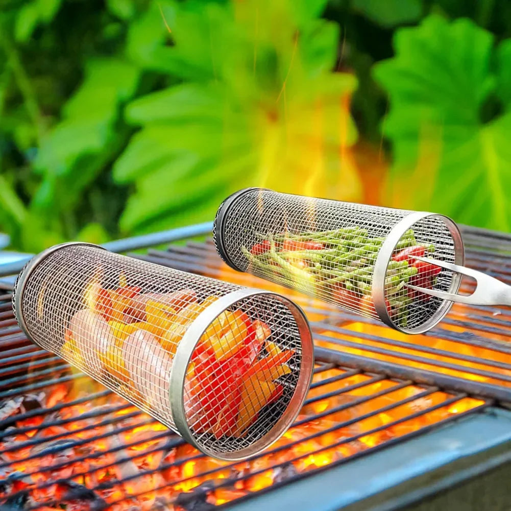 Panier BBQ Cylindrique Inox