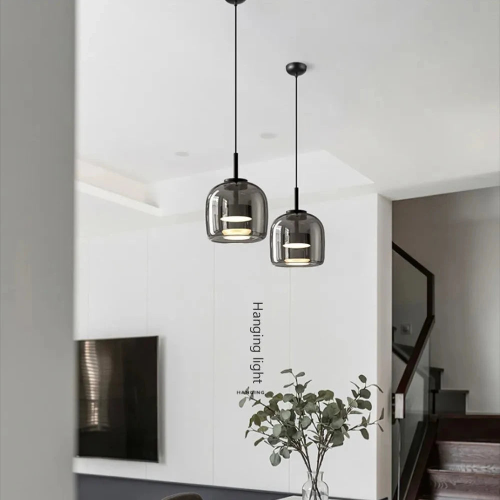 Suspension LED Moderne en Verre