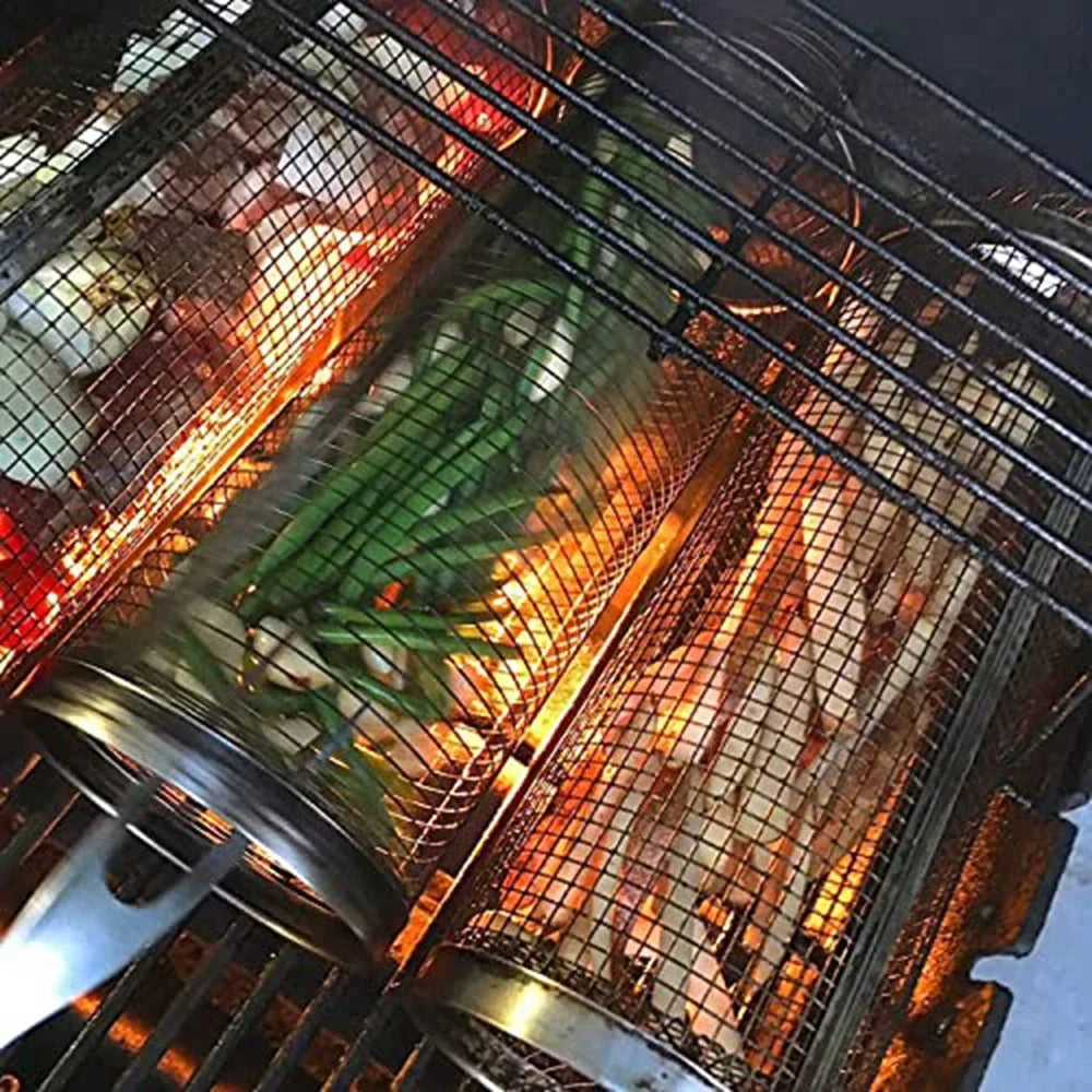 Panier BBQ Cylindrique Inox