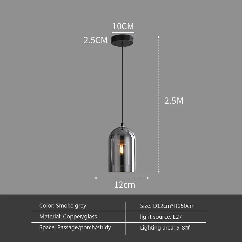 Suspension LED Moderne en Verre