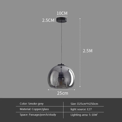 Suspension LED Moderne en Verre